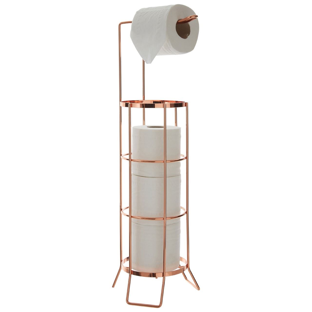 bathroom roll holder/rack-rose gold